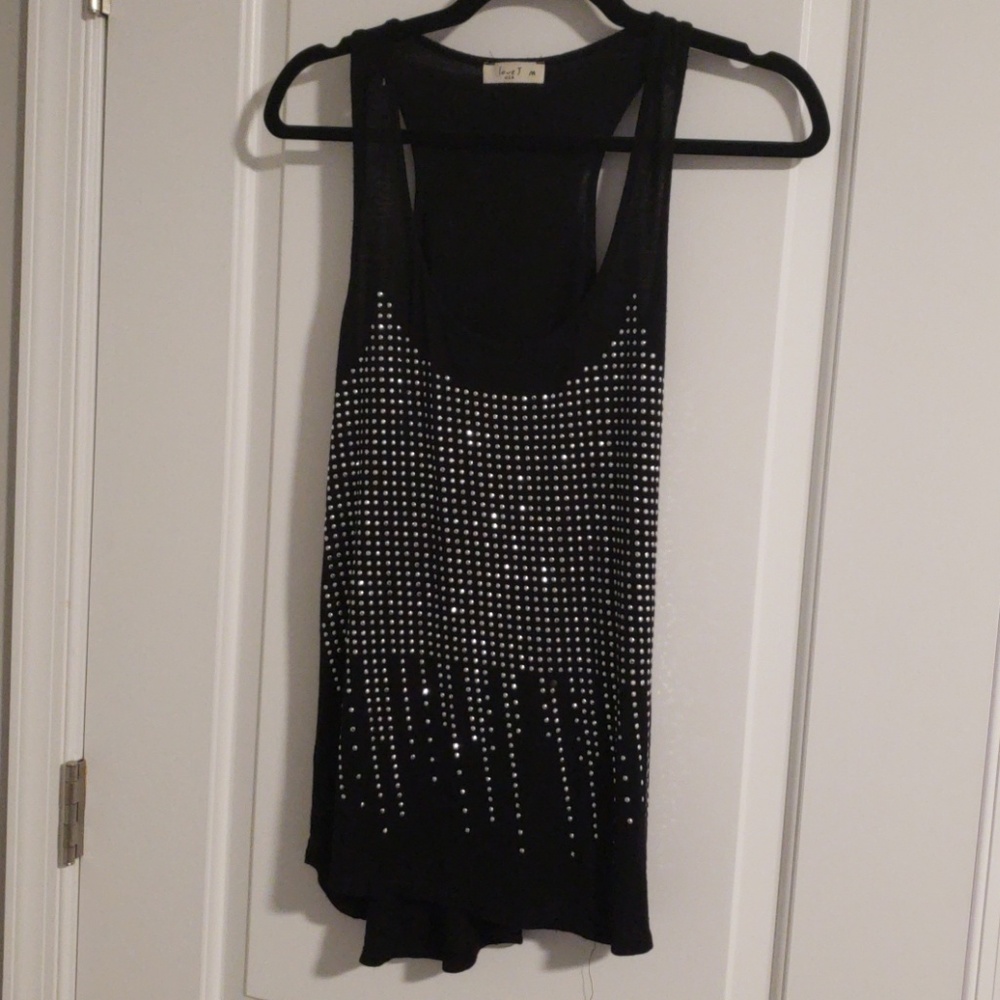 Black Bedazzled Top